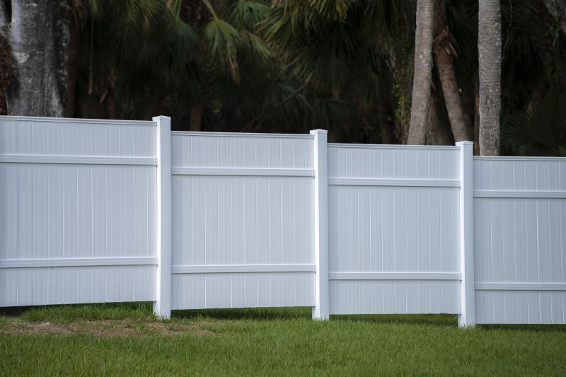White Pvc Fence Installation